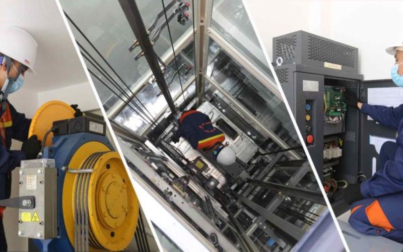 Các hạng mục bảo trì thang máy Hitachi
