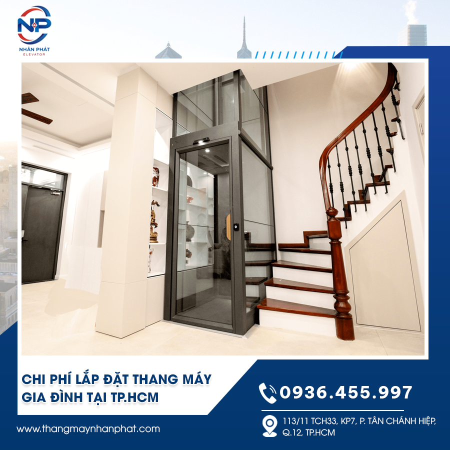 Chi phí lắp đặt thang máy gia đình tại TPHCM