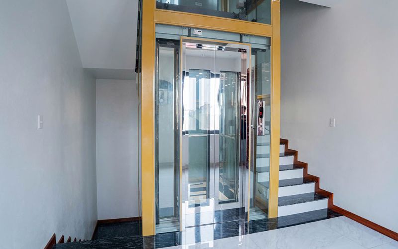 Kích thước thang máy lồng kính