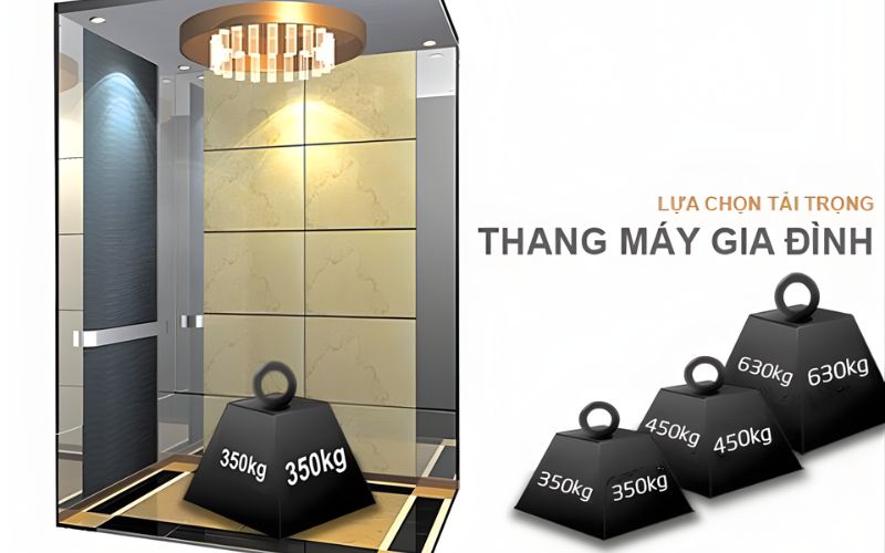 Tải trọng và kích thước cabin