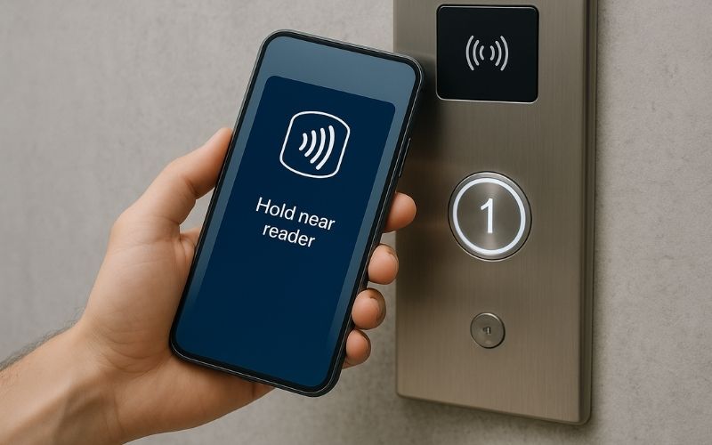 Thẻ từ thang máy tích hợp trên điện thoại (Mobile Credential)